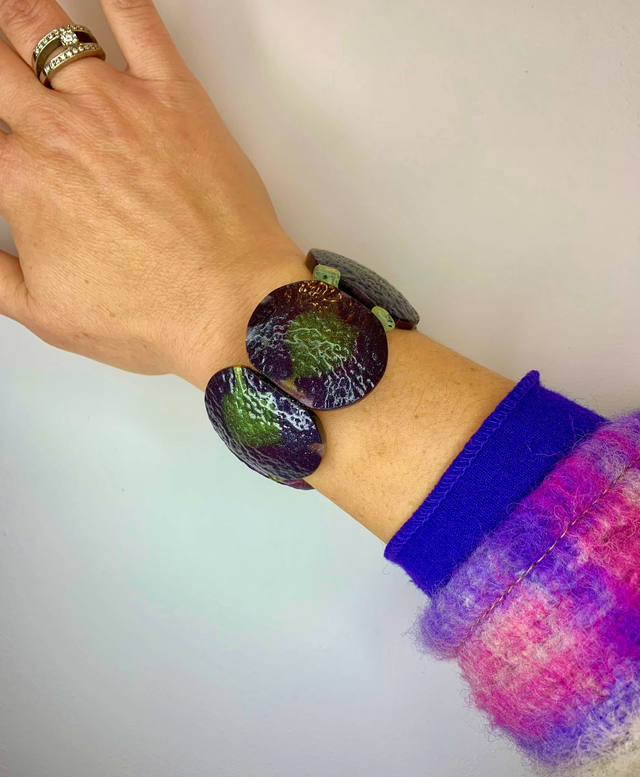 Bracelet Skiny - nuancé violet vert
