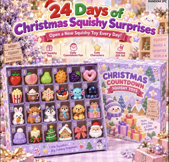 Christmas squishy advent calendar