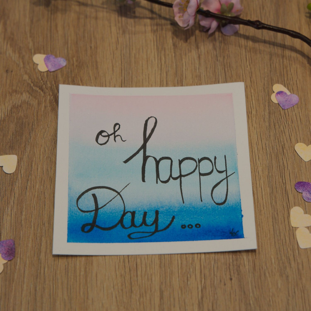 Carte décorative - Ho Happy Day