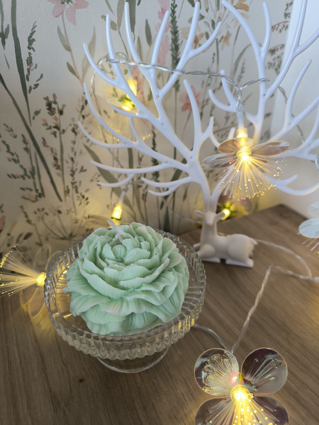 Bougie Pivoine &quot; Forêt mystique&quot;