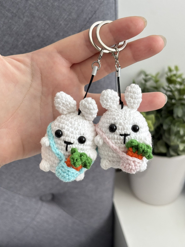 Porte clés d&#039;amitié Lapins