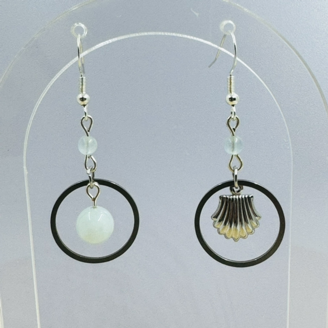 Boucles d’oreilles THÉSÉE aigue marine