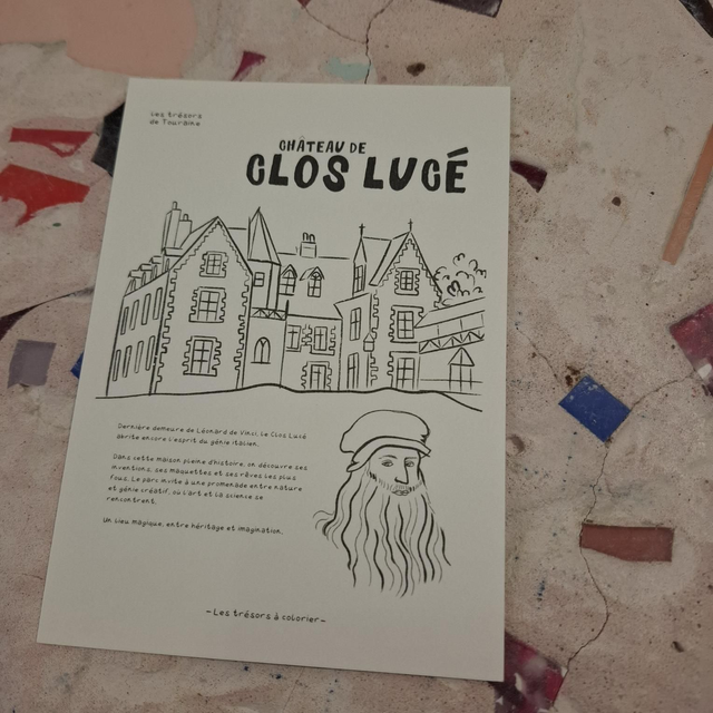 Lale-27 coloriage carte A6 clos Lucé