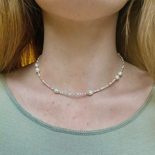 Freshwater Pearl Beaded Necklace