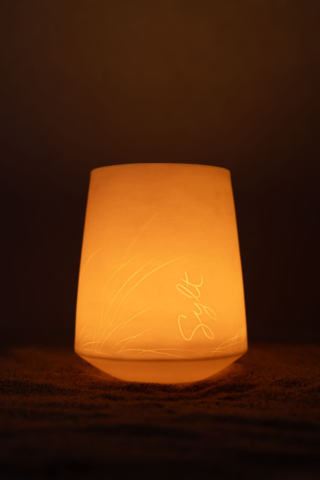 Windlicht Sylt Gräser