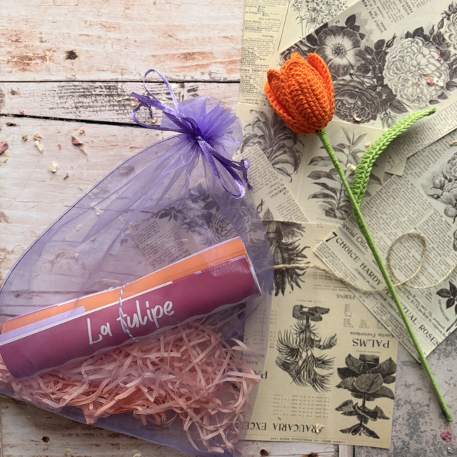 Kit crochet – La tulipe (personnalisable)