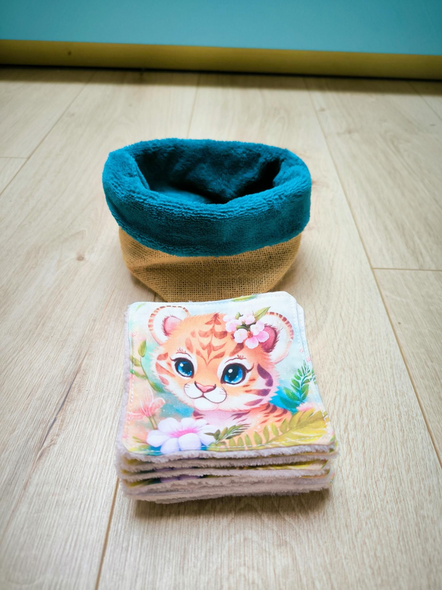 Panière et ses 10 lingettes