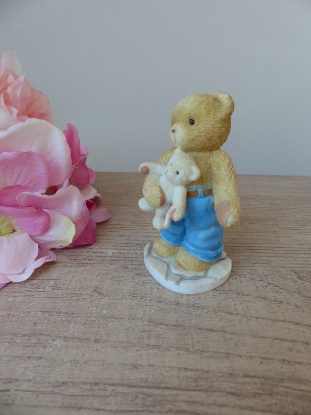 Figurine Ours Jonah Cherished Teddies 'je ne pourrai pas vivre sans toi' 2004 Enesco, collection ours, décoration cadeau ami enfant famille