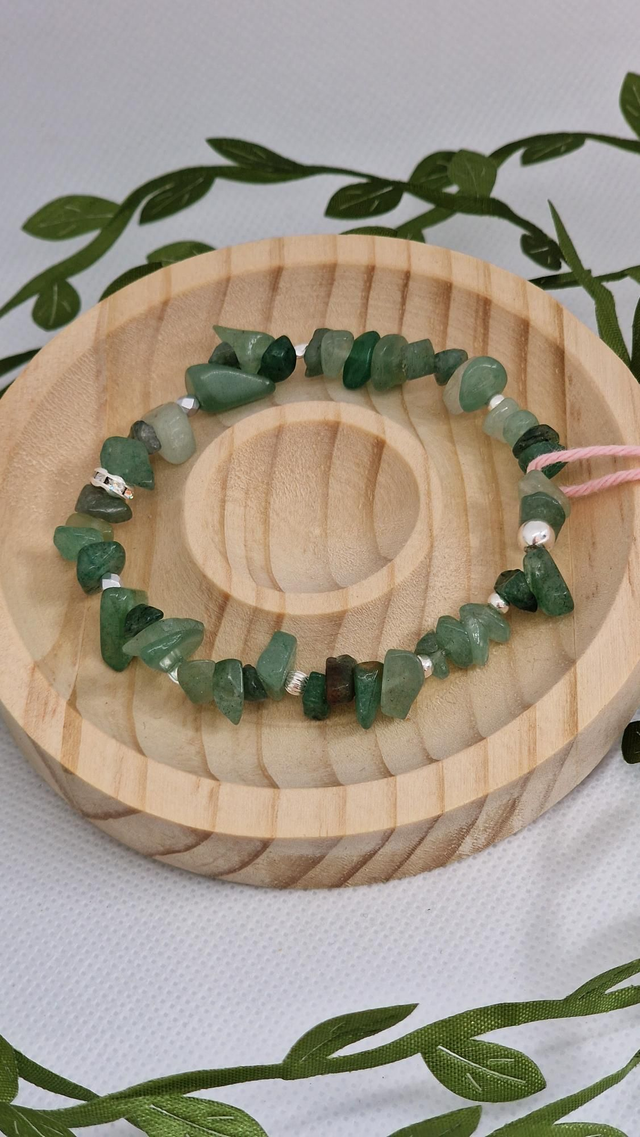 Bracelet Aventurine verte baroque