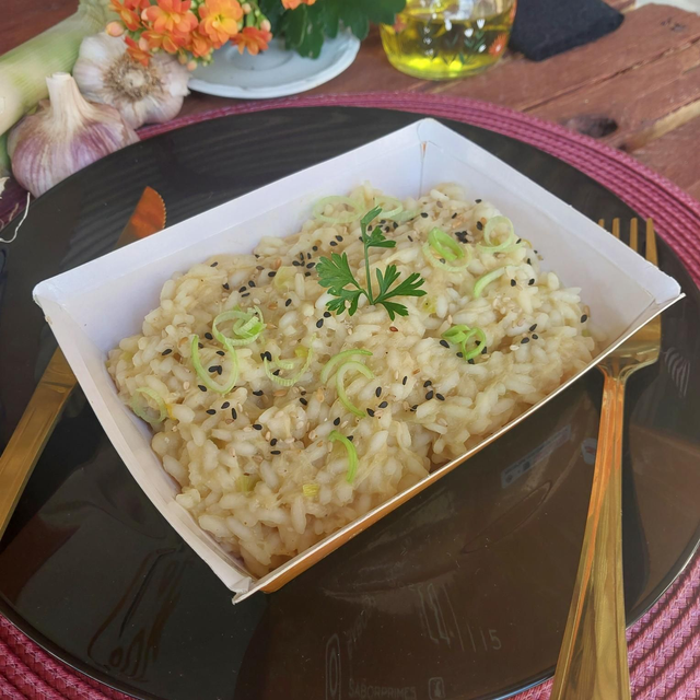 Risoto de frango com alho poró / Sem Lactose