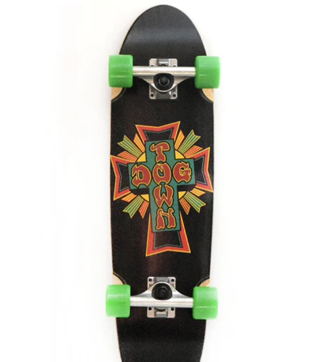 Dogtown Cross Logo Rasta Cruiser Complete 7.75 x 28.25