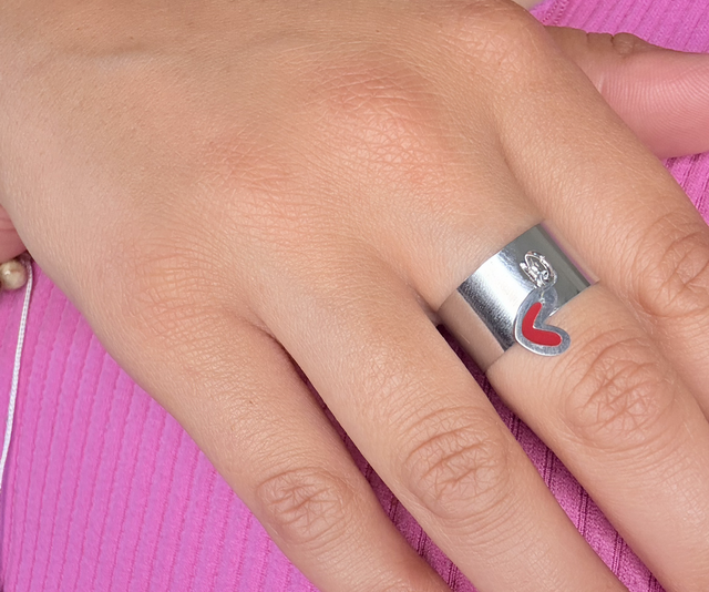 Braque breloque - cœur 