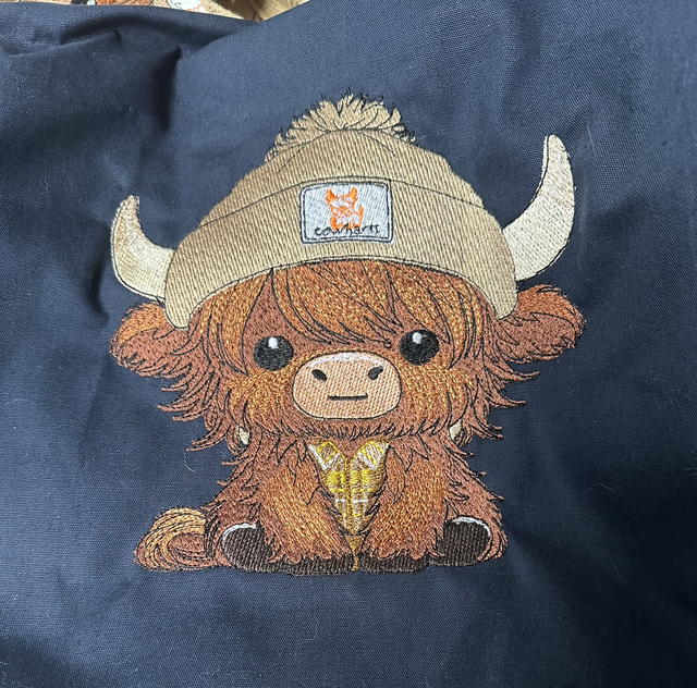 Tote - Beanie Highland Cow