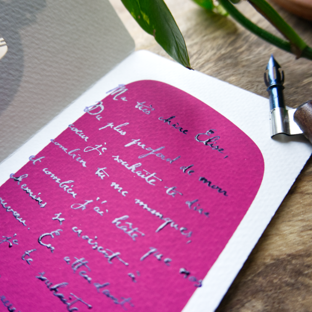 Calligraphie de votre message