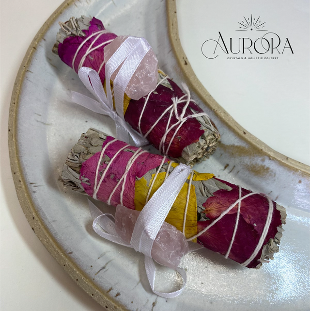 Räucherbündel Salbei Rose (1 Bündel) 