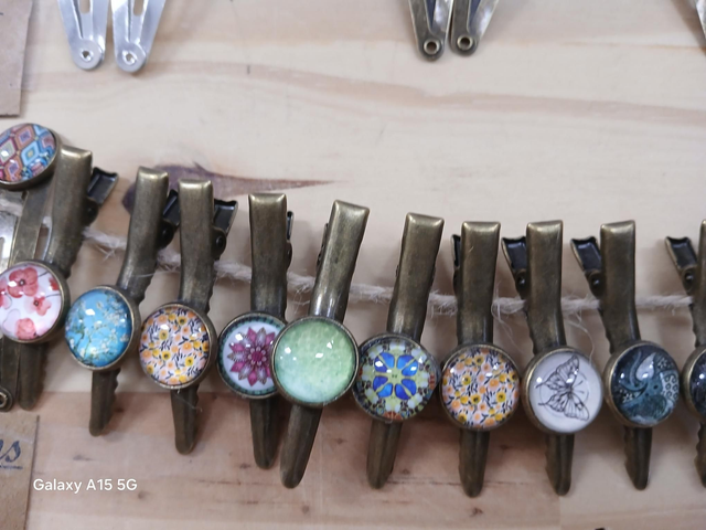 Barrette pince 1 cabochon