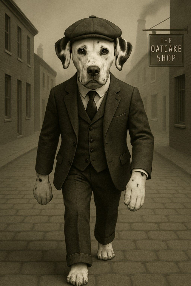 Dalmatian Framed Canvas Peaky Pooch