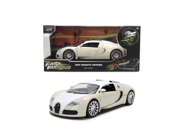 BUGATTI VEYRON WHITE FF 2011 Jada 36476 1/24