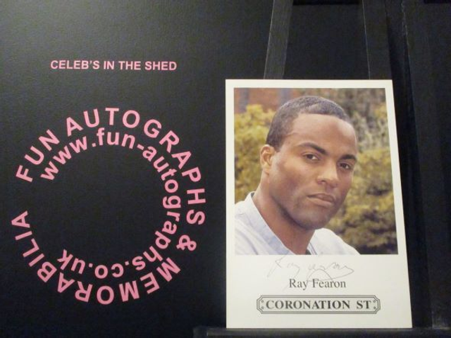 Ray Fearon (Nathan Harding) Authentic Autographed Coronation Street 6x4 Cast Card