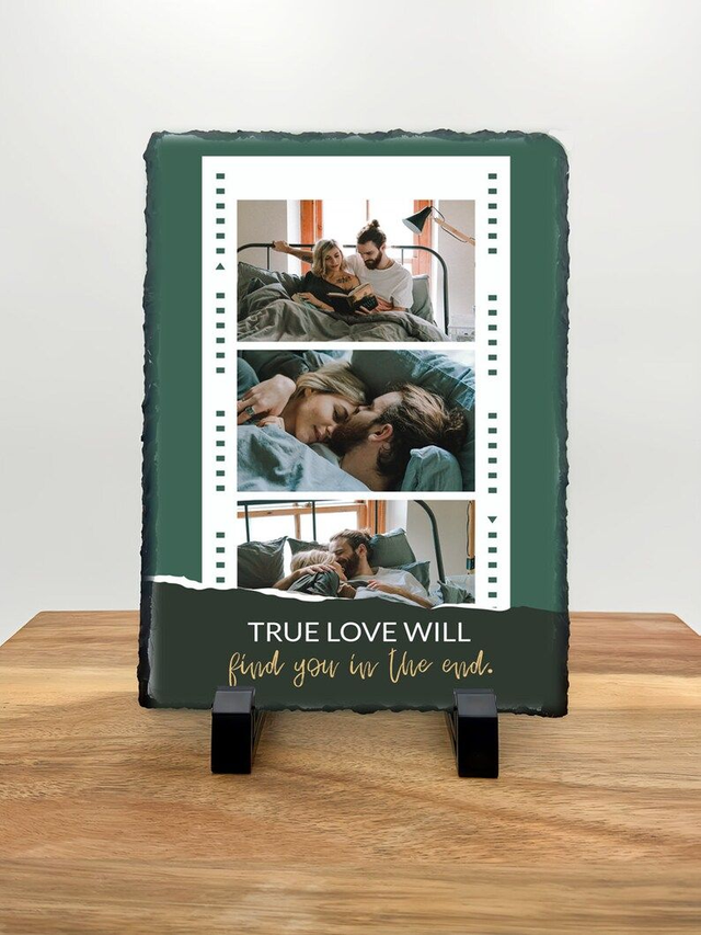 Personalised Slate Tile - Custom Rock Slate - Film design