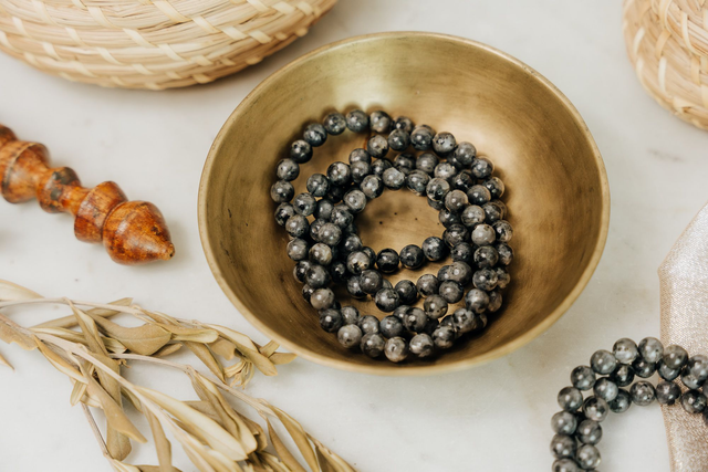 Bracelet Larvikite - Intuition, clairvoyance et sommeil