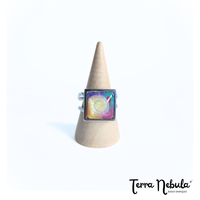 Bague carrée Onirique Fantasia | BA016