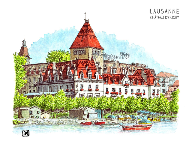 5 - Lausanne château d&#039;Ouchy / Ouchy Castle