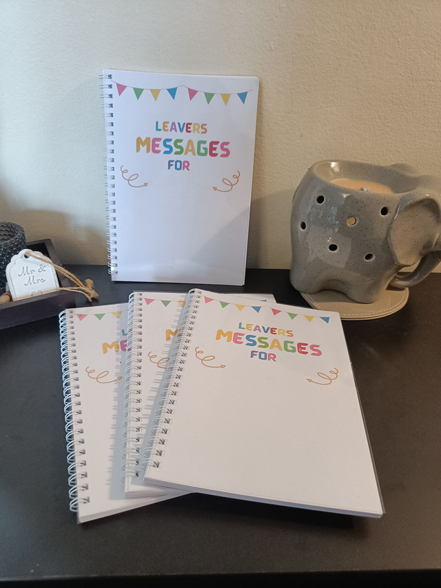 School Leavers Message Book