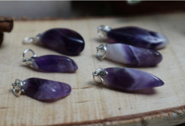 Pendentif quartz améthyste