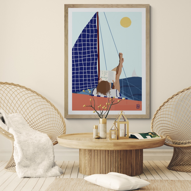 ‘I wish I was a mermaid’ Tirage Fine Art