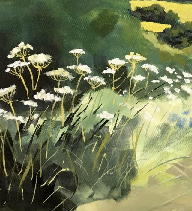 Towards Warter, 24x24” oil on stretched canvas. Delivery by arrangement.