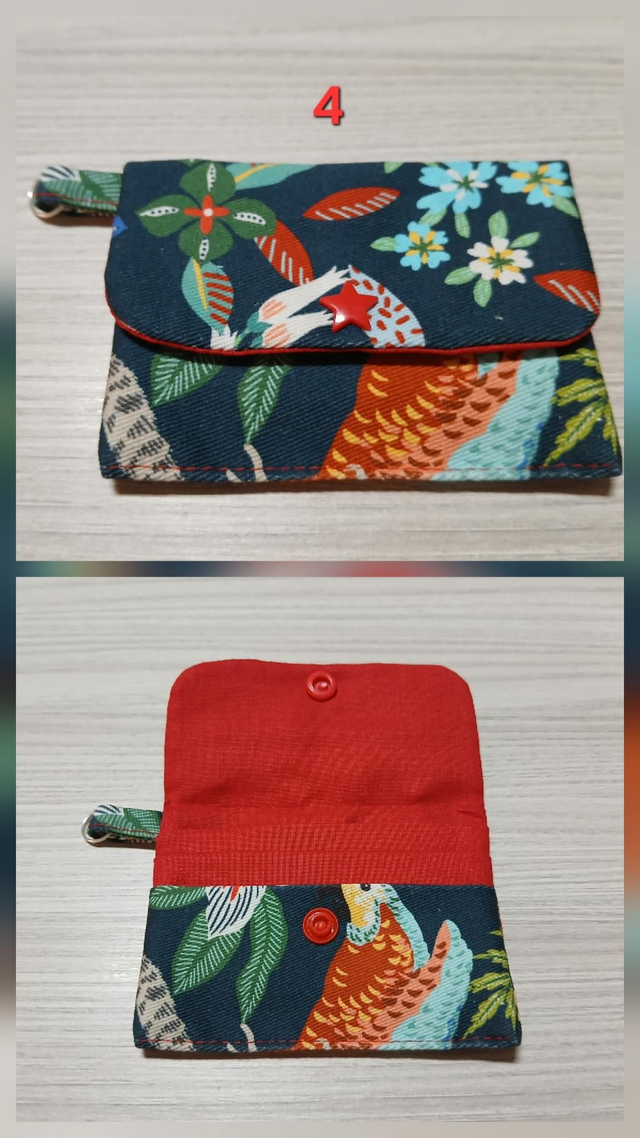 Porte-cartes anti-ondes végétal bleu