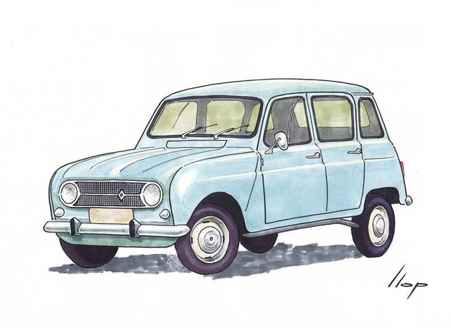 Artimotor onpaper CLASSICS 21x30 - Renault 4 L
