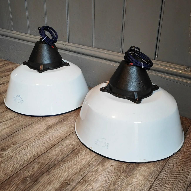 European industrial factory lights SOLD! 