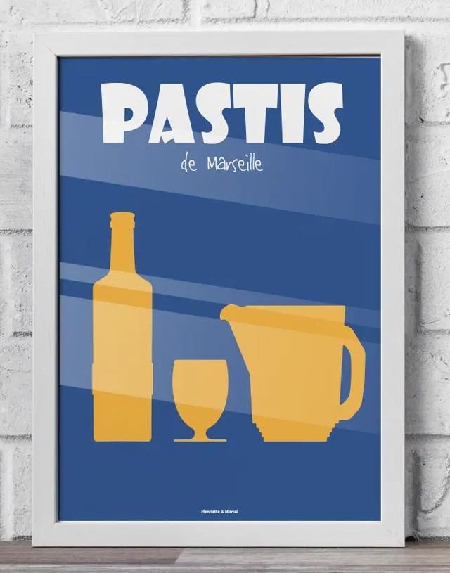 03 - Carte postale Marseille pastis