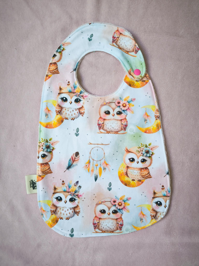 Bavoir hibou 🦉 10 mois et +