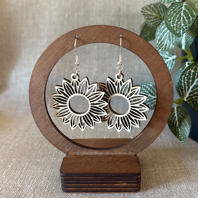 Boucles d'oreilles TOURNESOLS NATURELS