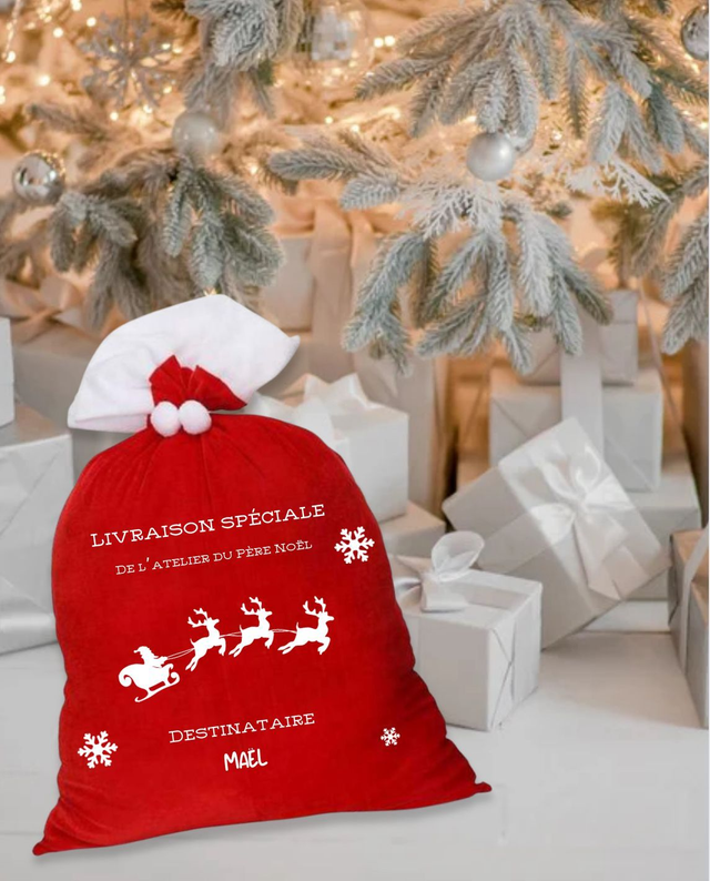 Hotte de Noël personnalisée