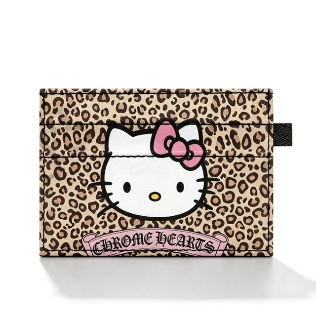 HK x CH Leopard Print Card Holder