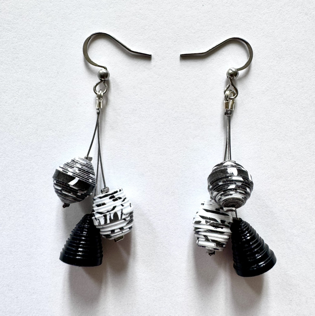 Boucles d’oreilles « Trilogie élégante »