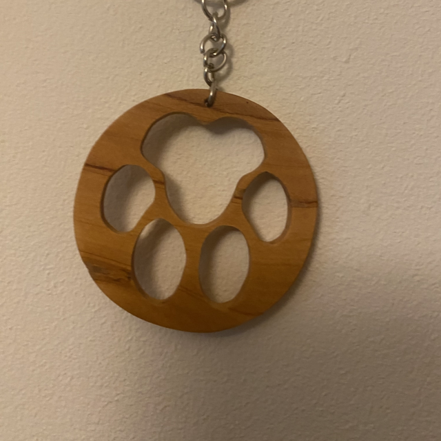 Porte clef patte de chien 