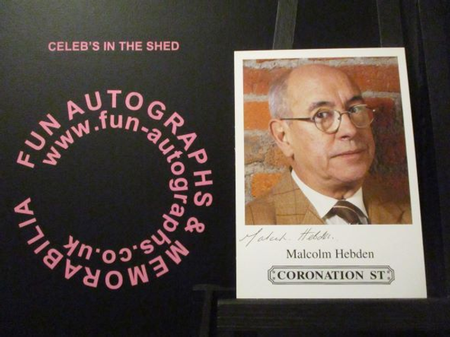 Malcolm Hebden (Norris Cole) Original Coronation Street Pre-Print Cast Card