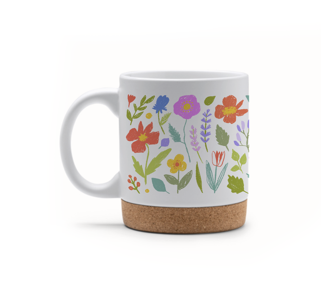 TAZZA CON BASE ESTRAIBILE IN SUGHERO