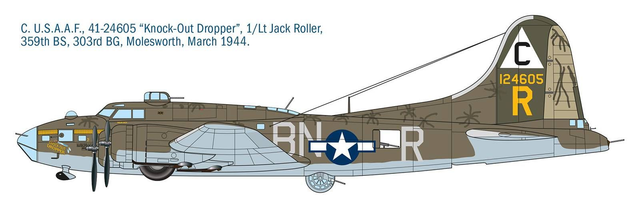 B-17F Flying Fortress Italeri 1487 1/72