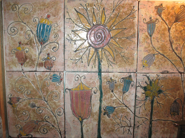 FRESQUE en raku - Vendu