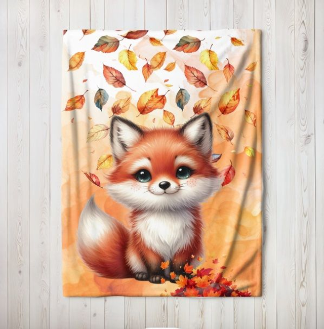 Plaid personnalisé renard