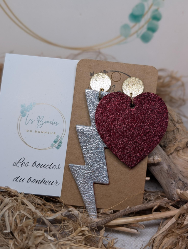 Boucles d&#039;oreilles Asymétrique zk131