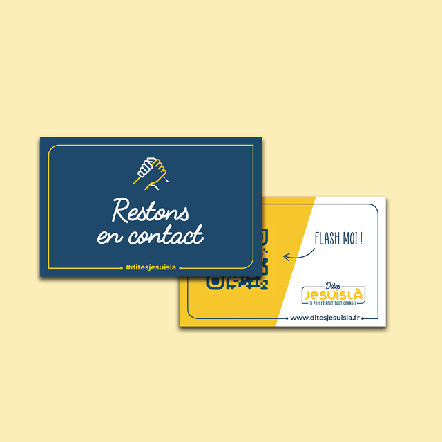 Carte « Restons en contact »