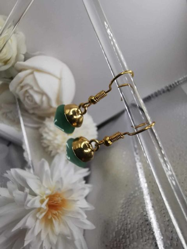 Boucles d'oreilles aventurine verte