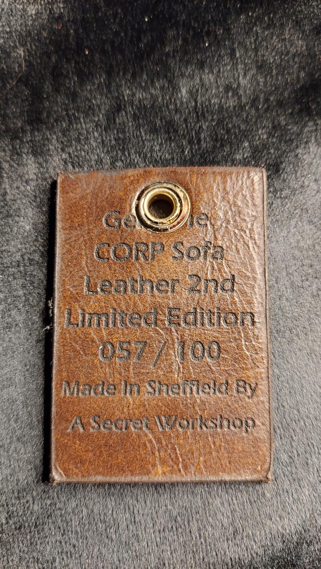 057 / 100 2nd Limited Edition Genuine CORP SOFA Leather Keyring 